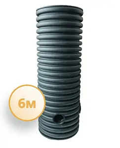 Дренажный колодец d500 h6000 с черной крышкой (отводы 110 мм) 0